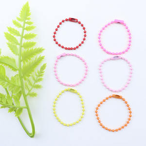 Colorful Metal Ball Bead Keychain DIY Jewelry Accessories For Party Gifts And Events By Dinghong - Product Image 6