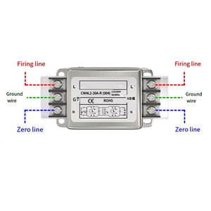 ตัวกรองไฟฟ้าเฟสเดียว CW4L2-3A/6A/10A/20A/30A/CW4L2-10A-R(004) บล็อกขั้วต่อแบบไบโพลาร์ 220V ป้องกันการรบกวน CW4L2 - Product Image 5