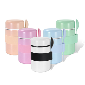 <span class=keywords><strong>Thermos</strong></span> à soupe <span class=keywords><strong>pour</strong></span> aliments chauds, <span class=keywords><strong>thermos</strong></span> <span class=keywords><strong>alimentaire</strong></span> sous vide de 400 ml en acier inoxydable 304, récipient <span class=keywords><strong>alimentaire</strong></span> isotherme à large ouverture avec cuillère - Product Image 1