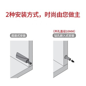 Bouncer Wardrobe Door <b>Rebound</b> Device 1-7mm Adjustable Force Plastic Push To Open Hidden Pop Up Drawer Cabinet Hardware - Product Image 2