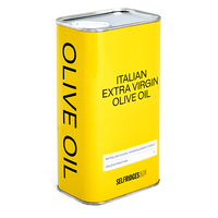 Vente en gros de boîtes en étain jaunes métallisées de 100 ml, 250 ml, 500 ml, 1 L, 2 L, 3 L, emballage cadeau hermétique pour huile d'olive, de noix, d'avocat, de canola, d'huile de piment