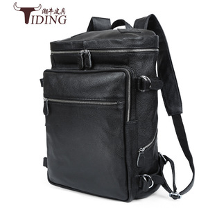 Sac à dos en cuir véritable Tiding, grande capacité, durable, pour voyages d'affaires, unisexe, 3035 - Product Image 3