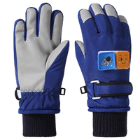 Gants d'hiver unisexes pour enfants, ski et snowboard, imperméables, compatibles écran tactile, isolés, avec poignet réglable en velcro, pour les enfants de 4 à 12 ans
