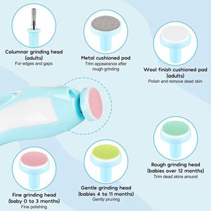 Coupe-ongles électrique pour bébé avec lumière - Kit de coupe-ongles sûr pour les ongles des orteils et des doigts des nouveau-nés, nourrissons, tout-petits et enfants - Product Image 3