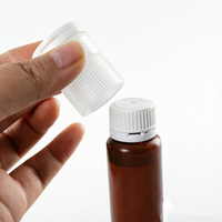 Flacon de liquide oral à double compartiment de 15 ml, 30 ml, 50 ml avec compartiment de rangement pour pilules, flacon de médicament en plastique PP