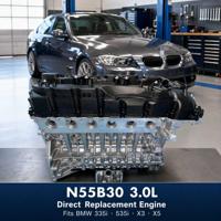 Ensemble moteur complet N55B30, moteur 3.0L en ligne 6 cylindres TwinPower Turbo essence, bloc long pour BMW 335i 535i X3 X5