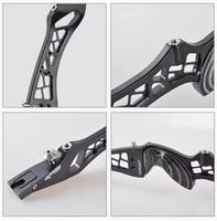 UNISON 25 pouces compétition Takedown arc classique Riser gauche/droite ILF aluminium CNC 6061-T6 poignée avec poignée en plastique
