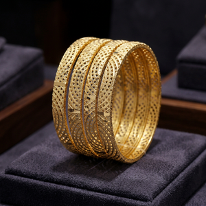 Wholesale Dye Gold Plated Fashion Bangles, Traditional Design Bangles, Brass Gold Filled Bangle, Gold Filled Jewelry Oro Joyeria - Product Image 3