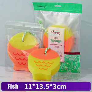Niedlicher Tierfigur-förmiger Umweltfreundlicher Bunter Hochdichter <span class=keywords><strong>LPZ</strong></span> Marken-Kinderbadeschwamm - Product Image 5