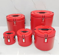 Ensemble de chauffe-plats grande capacité à usage commercial, 5 pièces (4L-7L-15L-30L-60L) avec pot amovible en acier inoxydable