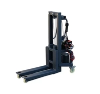 Chariot élévateur électrique compact amovible avec déplaceur latéral hydraulique, batterie au plomb, hauteur de levage de 1,2 mètre, pour flight case