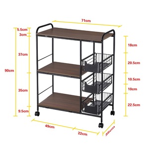 Micro-wave Oven Rack Kitchen Rack Metal Frame Storage Kitchen Rack - Product Image 4