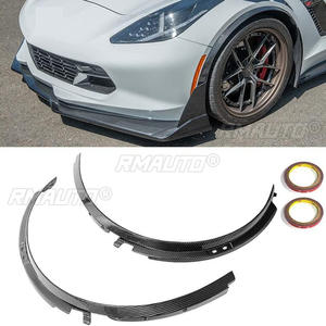 2 Piezas de Molduras para Guardabarros Delanteros de Coche para Chevrolet Corvette C7 2014-2019, Todos los Modelos, Aspecto de Fibra de Carbono Negro Brillante, Accesorios para Guardabarros - Product Image 6