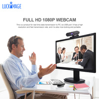 La mejor venta HD Black CMOS USB webcam 1080P Webcam Web Camera 2 Mic Streaming Computer Camera H703B con micrófono para Zoom Skype YouTube