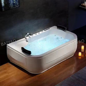Baignoire Spa <span class=keywords><strong>Jacuzzi</strong></span> d'Intérieur à Bulles avec Lumières LED Prix Usine pour 2 Personnes - Product Image 3
