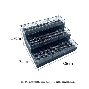 <b>Acrylic</b> Tiered Display Rack 3 Floors Transparent <b>Storage</b> Shelf For Cosmetic Blind Boxes Modern Multipurpose Dustproof Light - Product Image 4