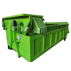 Fabrieksprijs Haak Lift Vuilniswagen Roll Off Dumpster Containers Met Zeil Te Koop