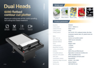Meist verkaufte Flachbett-Schneide plotter Industrielle Auto-Digital-Stoffs chneide maschine mit hochwertigem Schneid-und Rill schneider