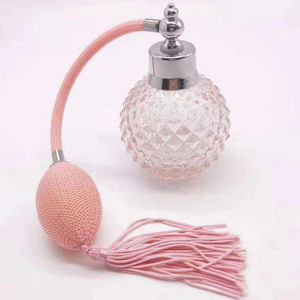 Phong cách cổ điển Vòng thủy tinh bơm lại rỗng tùy chỉnh chăm sóc cá nhân hợp kim nước hoa chai bóng đèn Atomizer - Product Image 1