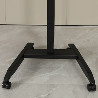 Base en fer pneumatique gaz assis debout hauteur bureau d'ordinateur portable bureau à domicile avec 0 à 90 angle pliable bureau mobile