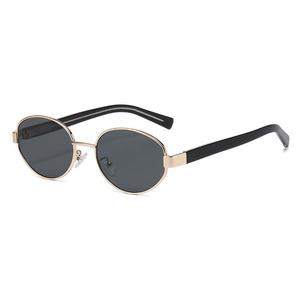 Lunettes de soleil rétro en métal européennes et américaines, lunettes de soleil polarisées tendance à protection UV, best-seller, personnalisables avec branches en métal. - Product Image 5