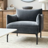 Fauteuil individuel moderne en tissu personnalisable, style minimaliste italien de luxe léger, pour chambre et salon