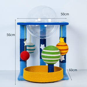 Sisal menara Aksesori tempat tidur tongkat penggaruk kucing dengan mebel pembawa interaktif untuk mainan Vila dalam ruangan dan terowongan - Product Image 6