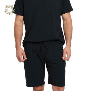 Pigiami in bambù biologico da uomo a maniche corte pigiami estivi da uomo pigiami Eco Friendly <span class=keywords><strong>Set</strong></span> da notte per uomo - Product Image 4