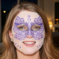 Masque facial hydratant et éclaircissant en tissu végétal à motif animalier papillon Y154-3, pour une peau douce et éclatante.