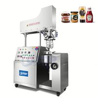 Ligne de production de cosmétiques, onguents et lotions, homogénéisateur émulsifiant sous vide de laboratoire de petite capacité