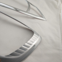 Accessoires de voiture chromés de haute qualité pour Nissan AD VAN 2006, cache-phare en plastique ABS, garniture de phare