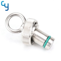 Tapón Sanitario de Acero Inoxidable con Anillo de Suspensión para Sonda de Electrodo de PH, DO