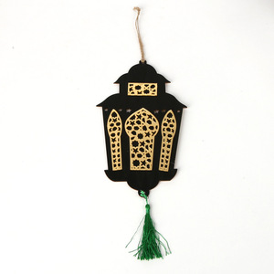 Décoration Ramadan en bois, Artisanat de décoration Aïd Moubarak, Ornement suspendu en bois en forme de lune pour la maison, Pendentif islamique musulman, Décoration Aïd Moubarak - Product Image 4