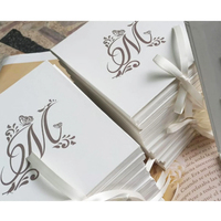 Invitation personnalisée en acrylique miroir doré avec boîte cadeau de luxe, carte d'invitation ornée au laser pour mariage, fiançailles, banquet, fête, événement