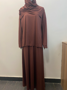 R-473 Desain Baru EID Muslim Setelan 2 Potong Atasan Rok Wanita Gaun Fashion Hijab Modis Etnik Islami Elegan Panjang Lantai XXL - Product Image 5