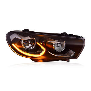 Ensemble de phares pour Volkswagen <span class=keywords><strong>Scirocco</strong></span> 2009-2014 <span class=keywords><strong>DRL</strong></span> Lentille à double faisceau LED Clignotant Séquentiel Accessoires Auto - Product Image 4