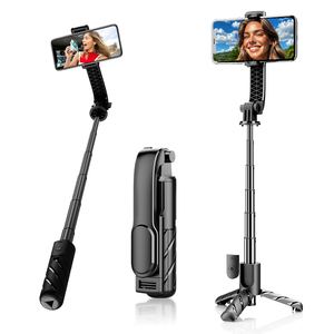 K25 Xách Tay <span class=keywords><strong>Selfie</strong></span> <span class=keywords><strong>Stick</strong></span> Tripod Mini Không Dây Điều Khiển Từ Xa Đa Chức Năng Có Thể Gập Lại Xoay Góc Rộng Tính Năng Sàn - Product Image 1