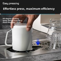 Lave-tasses automatique en acier inoxydable pour hôtels et bars, rinçage sans nettoyage, pour cafés, restaurants, lait, thé, pichets, équipement de café