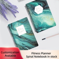Agenda d'entraînement hebdomadaire personnalisé à spirale pour femmes et hommes, journal d'entraînement imprimé avec suivi de la perte de poids - Cadeau