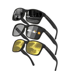 Gafas de Sol Polarizadas Unisex UV400, Marco de Metal Negro, Lentes TAC Antideslumbrantes, Protección Solar para Conducir, Moda para Exteriores - Product Image 2