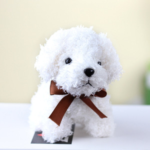 Llavero de peluche de oso y perro de peluche personalizado, colgante de mochila escolar para cachorros, llavero de muñeco de peluche de algodón PP Unisex