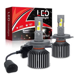 หลอดไฟหน้ารถยนต์ GICOO X10 9-80V LED รุ่น H1 H3 H4 H7 H11 9005 9006 H12 9004 9007 หลอดไฟรถยนต์สำหรับโคมไฟ 120w Canbus LED - Product Image 2