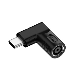 90 grados 65W 7,4*5,0mm cargador portátil PD convertidor DC hembra a USB C adaptador macho - Product Image 1