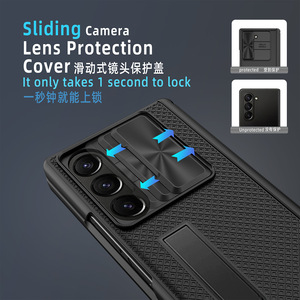 สินค้าข้ามพรมแดน เหมาะสำหรับ Samsung ZFold ลด 40% โทรศัพท์พับได้พร้อมเลนส์ป้องกันแบบมีหน้าต่าง และขาตั้งแบบซ่อนได้ - Product Image 4