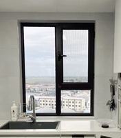 Ventanas Abatibles de Aluminio Personalizadas, Marco de Ventana de Aluminio Abatible y Giratorio para Casa, Villa, Apartamento con Doble Vidrio