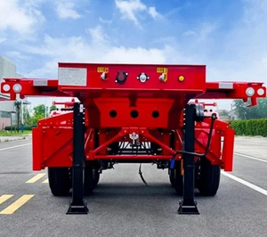 Châssis de semi-remorque squelette porte-conteneurs à 2 essieux pour <span class=keywords><strong>transport</strong></span> en quai, directement de l'usine et de haute qualité - Product Image 3