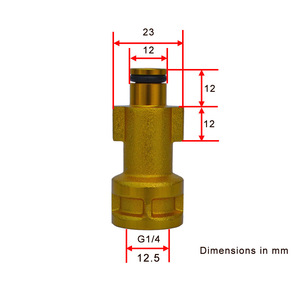 Boquilla de Pistola de Agua a Alta Presión Mingou G1/4 de Aluminio y Cerámica para Lavado de Autos y Desengrasado - Product Image 1