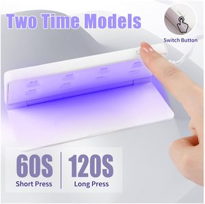 Lampe à ongles LED UV mini pliable 36W, séchoir portable pour vernis gel, rechargeable, en plastique, prise EU, pour manucure à domicile - Product Image 5