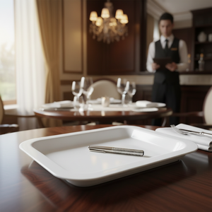 Vassoio Elegante Bianco 170x235 VALET DISH - Product Image 3