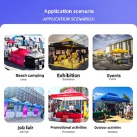 Tenda Pop Up Anti Hujan Instan 10x10/10x15/10x20 Langsung dari Pabrik untuk Pameran & Festival, Tahan Lama